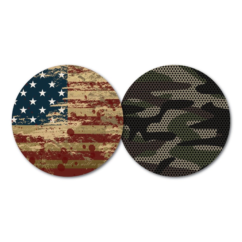 Set of 10 Luxury Paper Coasters - Valor Camouflage